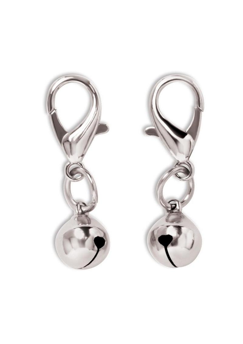 Lux Fetish Interchangeable Collar and Nipple Clip - Black - 12 Piece/Set