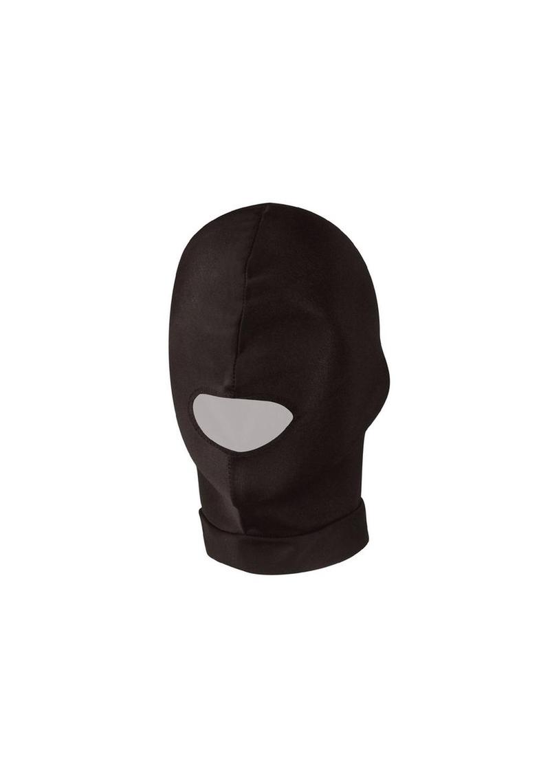 Lux Fetish Open Mouth Stretch Hood - Black