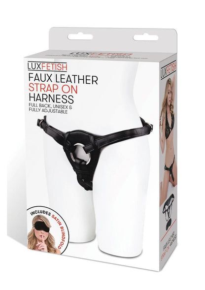 Lux Fetish Patent Leather Strap-On Harness Adjustable