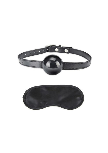 Lux Fetish Silicone Ball Gag - Black