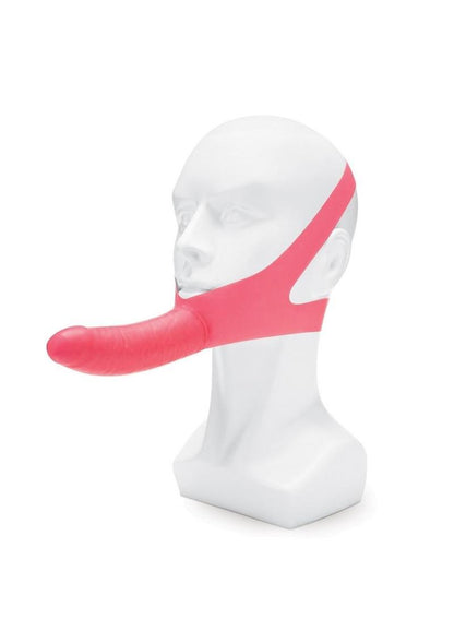 Lux Fetish The Original Facilitator Face Strap-On with Dildo - Pink