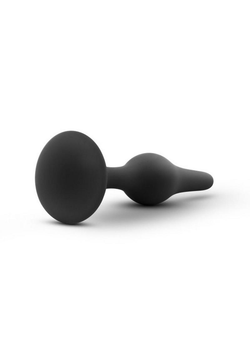 Luxe Beginner Silicone Butt Plug - Black - Small