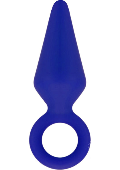 Luxe Candy Rimmer Silicone Butt Plug - Blue/Indigo - Small