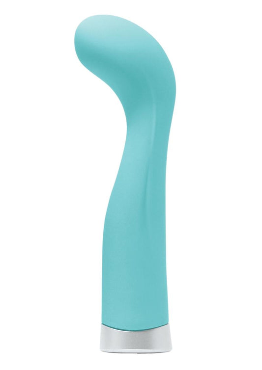 Luxe Collection Darling G-Spot Rechargeable Silicone Flexible Compact Vibrator - Green/Turquoise