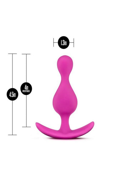 Luxe Explore Silicone Butt Plug - Pink