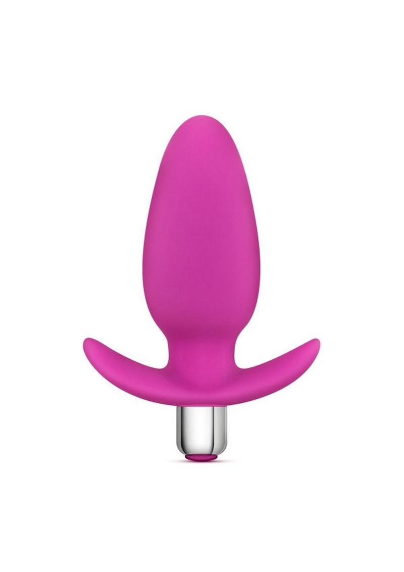 Luxe Little Thumper Silicone Vibrating Butt Plug - Pink