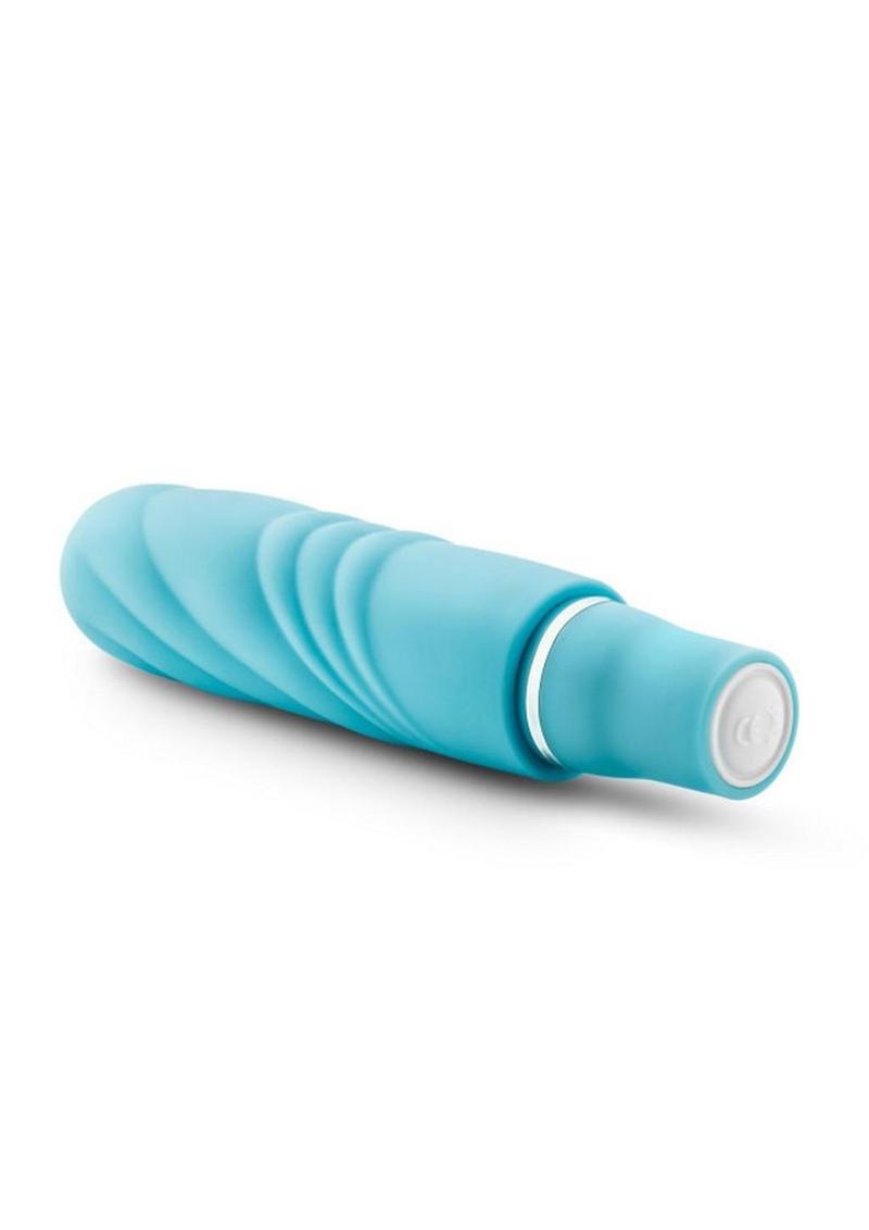 Luxe Nimbus Siliconemini Vibrator - Aqua/Blue