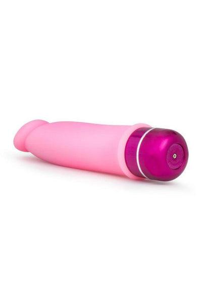 Luxe Purity Vibrating Dildo 7.5in Silicone - Pink