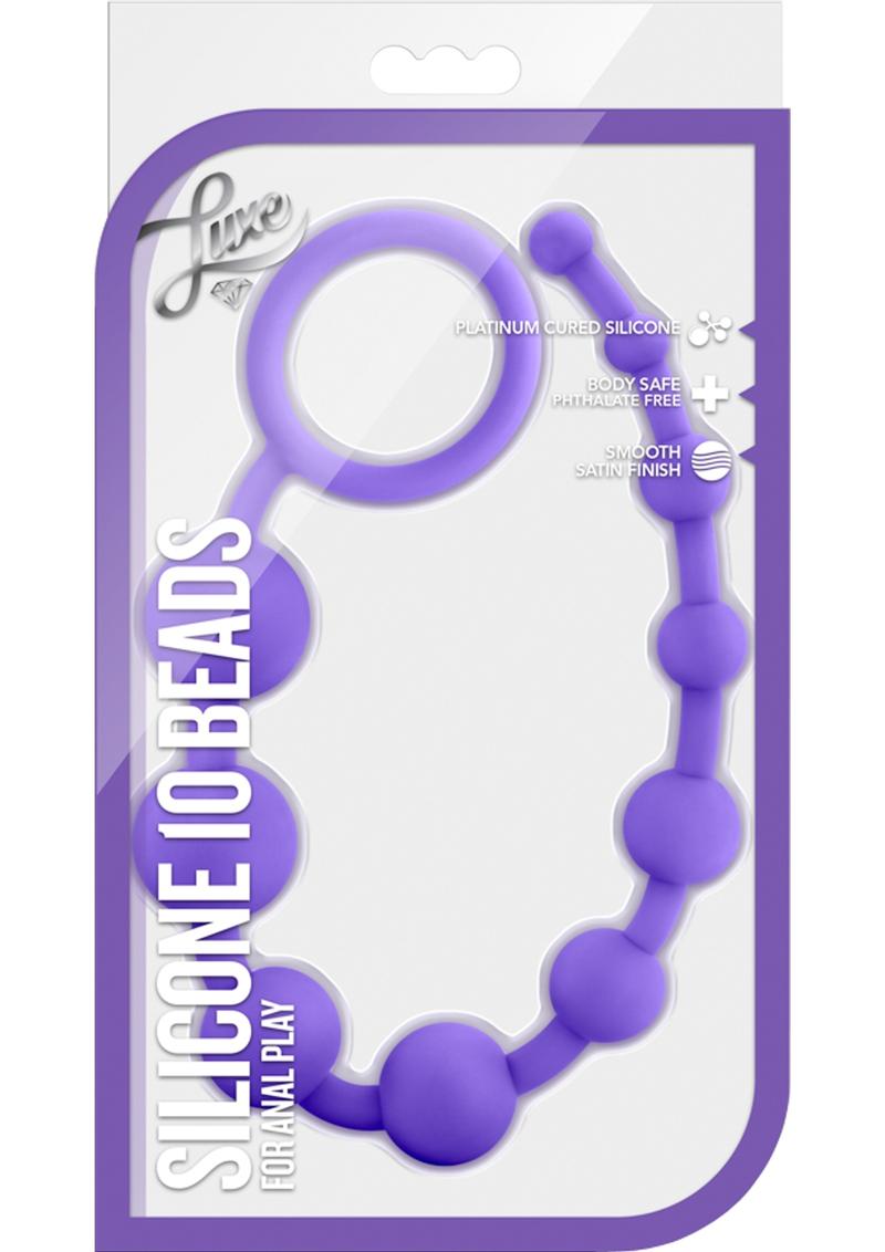 Luxe Silicone 10 Anal Beads