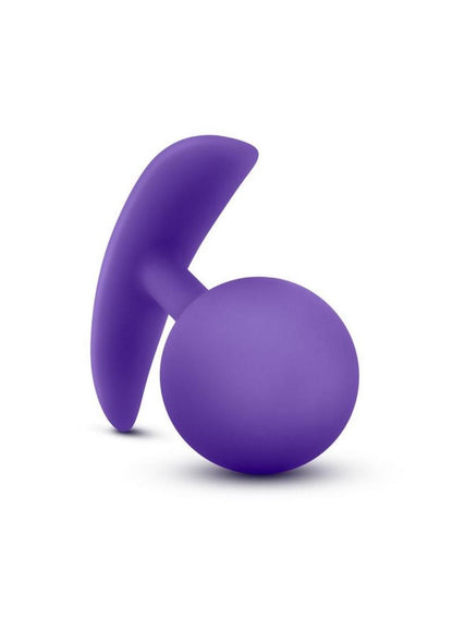 Luxe Wearable Vibra Plug Silicone Butt Plug - Purple