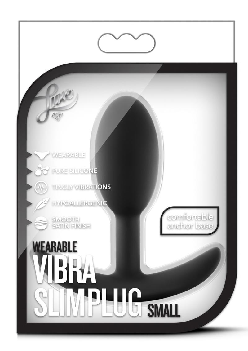 Luxe Wearable Vibra Slim Plug Silicone Butt Plug