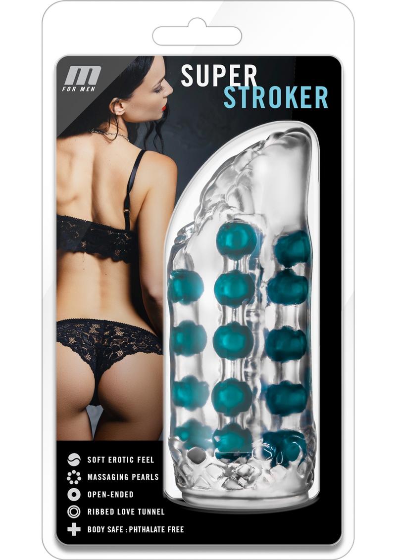 M For Men Super Stroker Masturbator - Clear