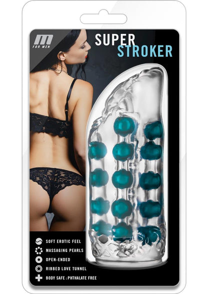 M For Men Super Stroker Masturbator - Clear