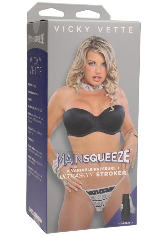 Main Squeeze Vicky Vette Ultraskyn Masturbator - Pussy - Vanilla