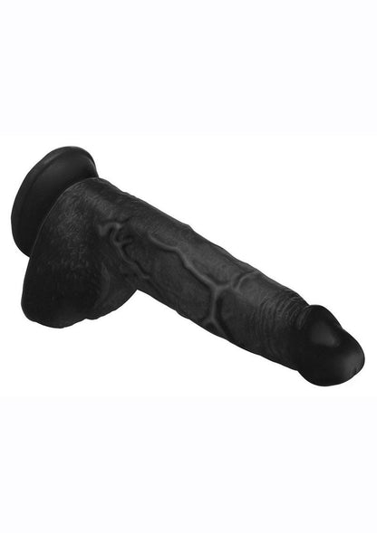 Master Cock Beefy Brad Dildo with Balls - Chocolate - 9in