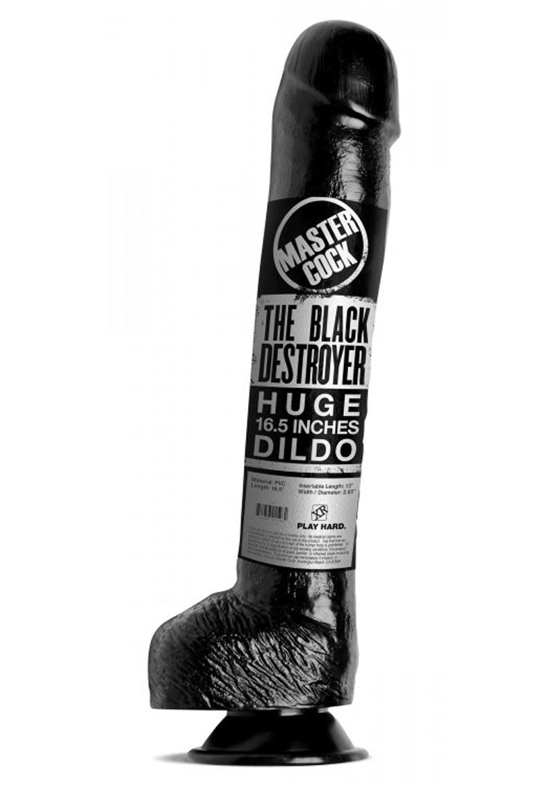 Master Cock The Black Destroyer Huge 17in Dildo