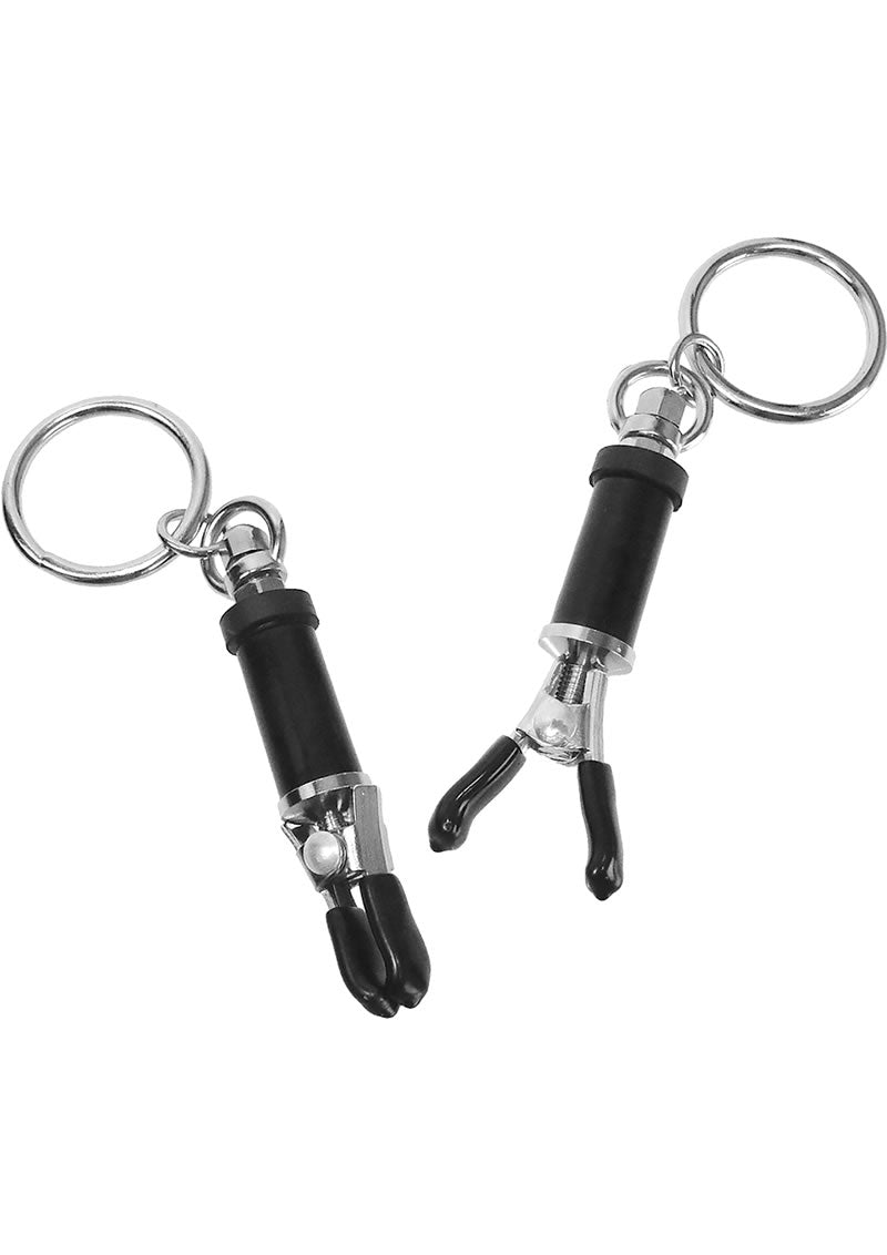 Master Series Amulet Nipple D'vice - Black/Metal - Set