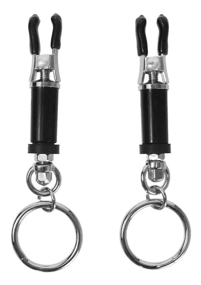 Master Series Amulet Nipple D'vice - Black/Metal - Set