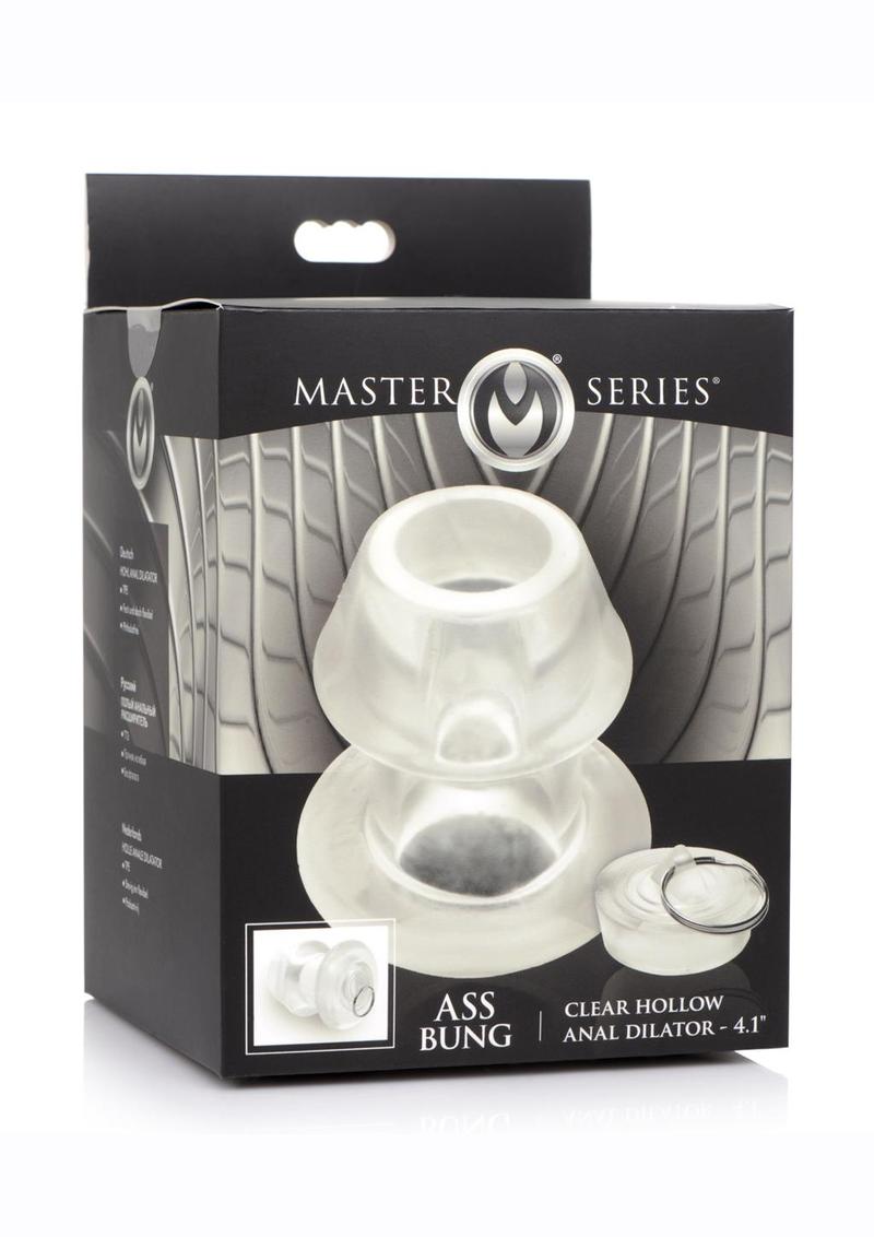 Master Series Ass Bung Clear Hollow Anal Dilator