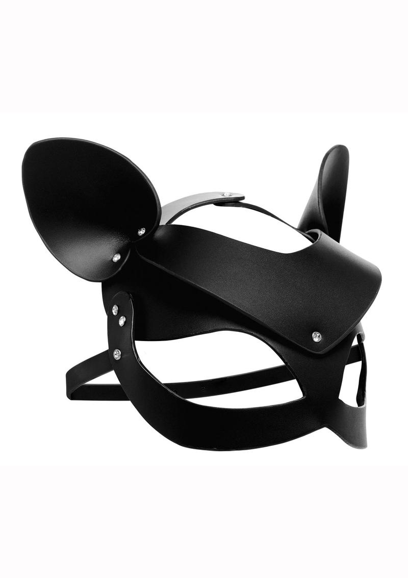 Master Series Bad Kitten Leather Cat Mask