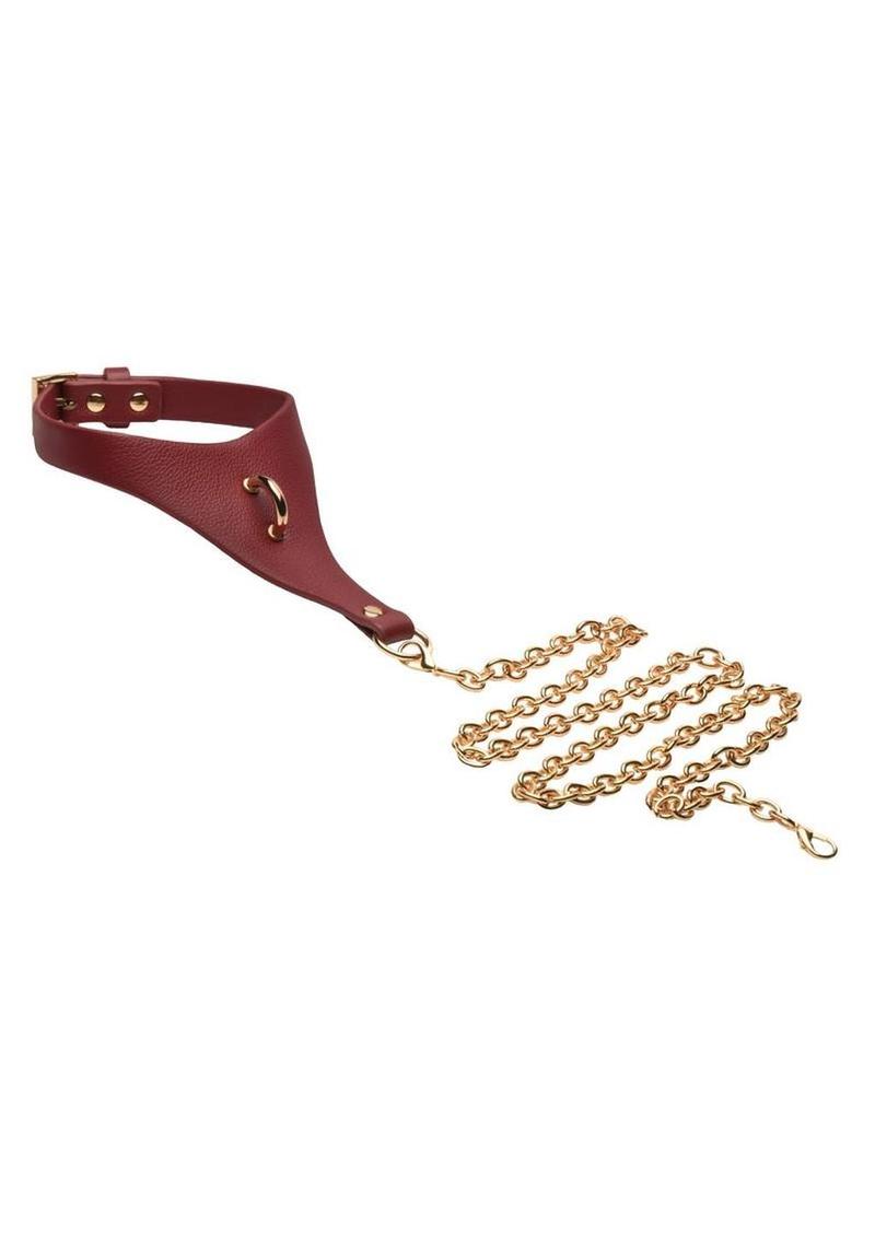 Master Series Captivate Collar with Body Chain - Red