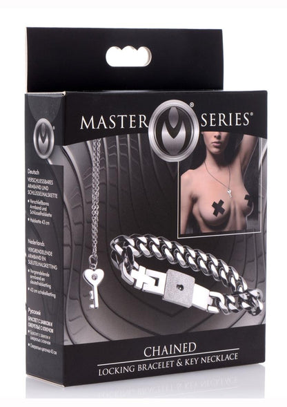 Master Series Chained Locking Bracelet and Key Necklace