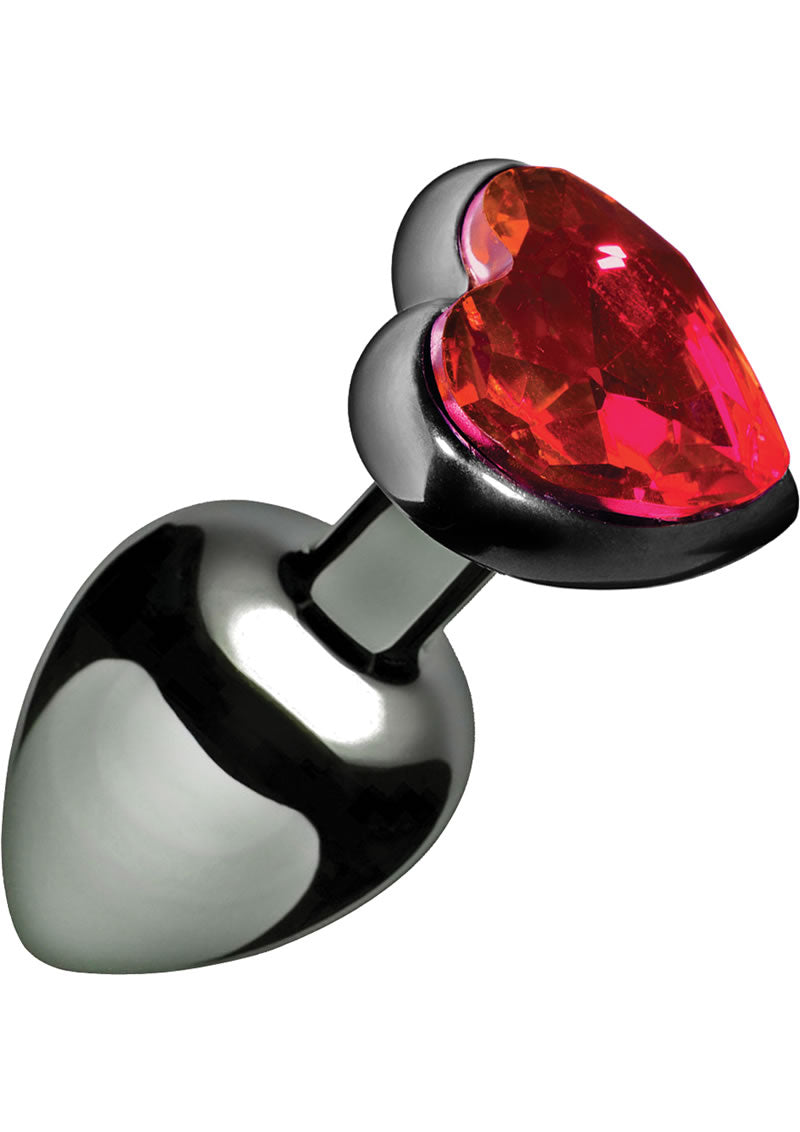 Master Series - Crimson Tied Scarlet Heart Jewel Anal Plug