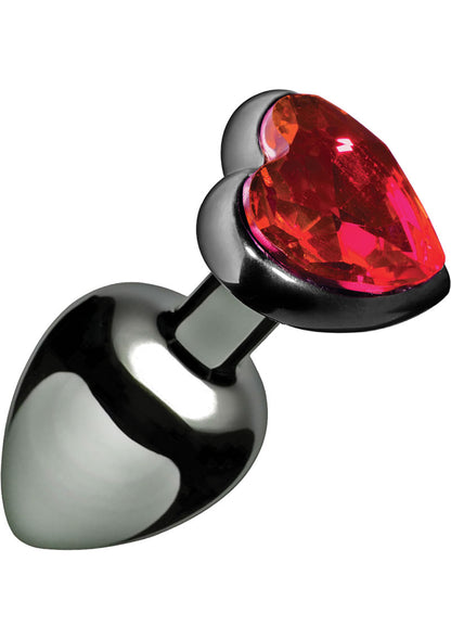 Master Series - Crimson Tied Scarlet Heart Jewel Anal Plug