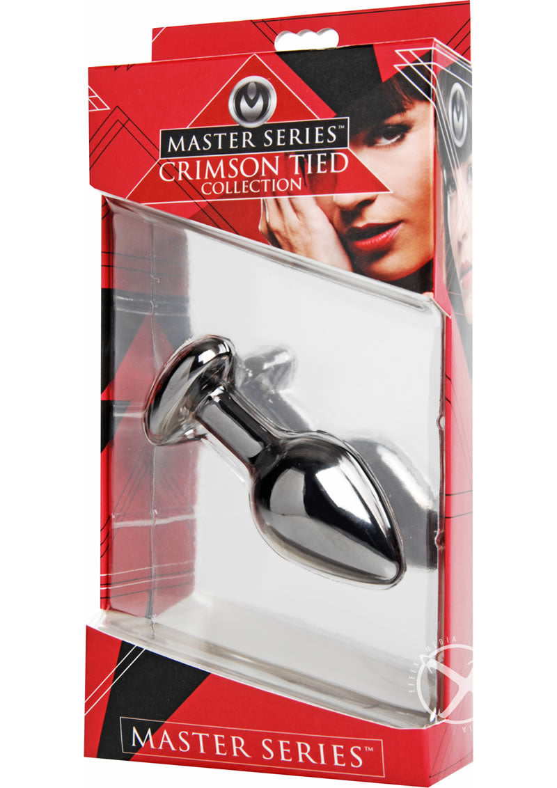 Master Series - Crimson Tied Scarlet Heart Jewel Anal Plug