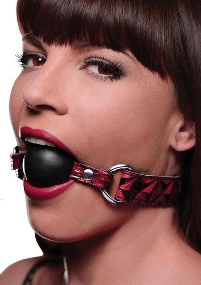 Master Series - Crimson Tied Triad Interchangeable Silicone Ball Gag