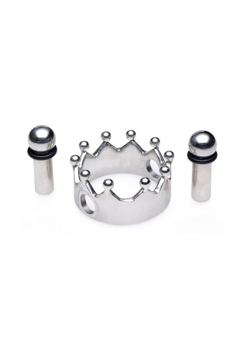 Master Series Crowned Magnetic Crown Nipple Clamps - Stainless - Steel