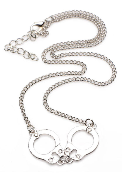 Master Series Cuff Her Handcuff Necklace - Metal/Silver