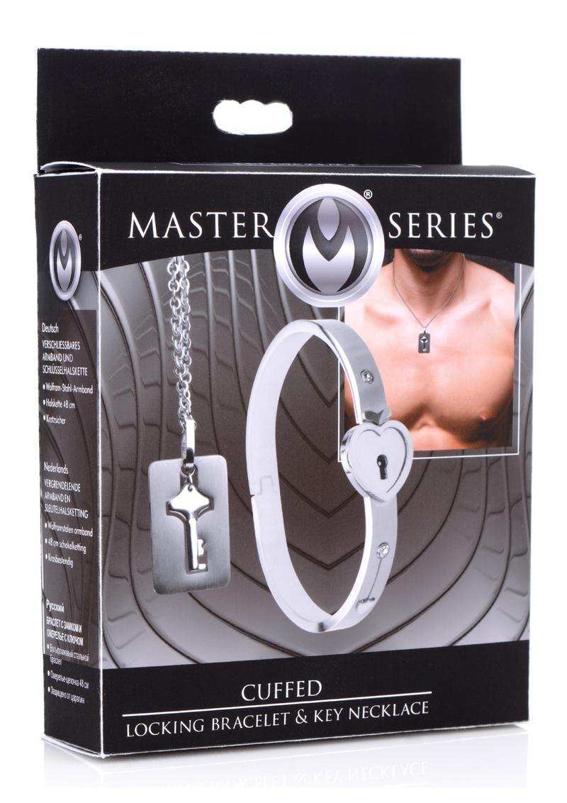 Master Series Cuffed Locking Bracelet and Key Necklace