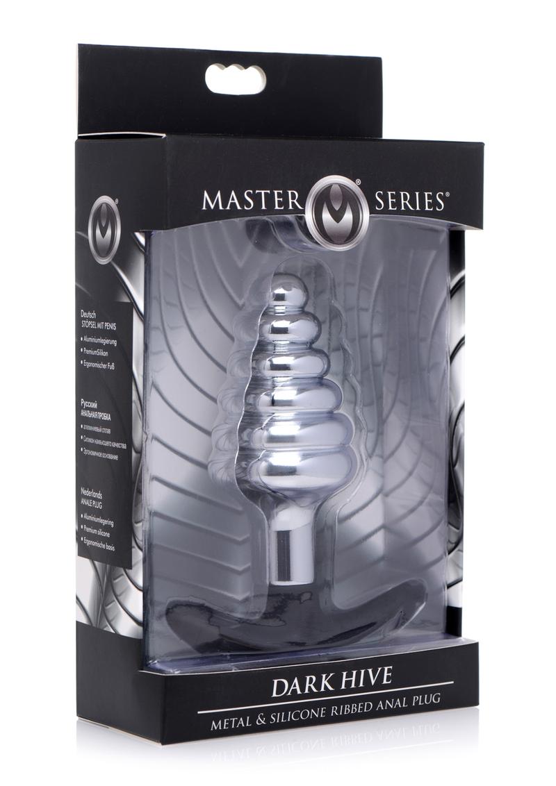 Master Series Dark Hive Metal and Silicone Anal Plug