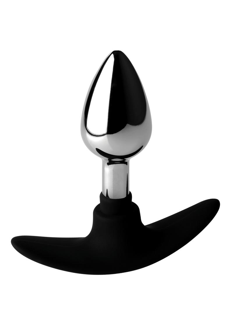 Master Series Dark Invader Metal and Silicone Anal Plug