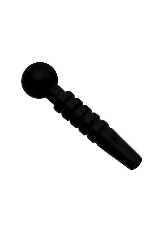 Master Series Dark Rods 3 Piece Silicone Penis Plug - Black - Set