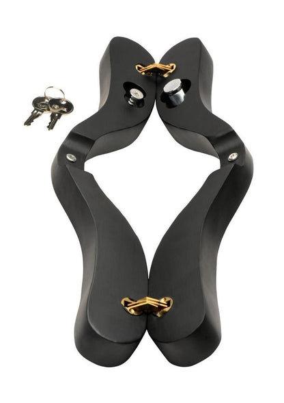 Master Series E-Stim Wooden Humbler - Black