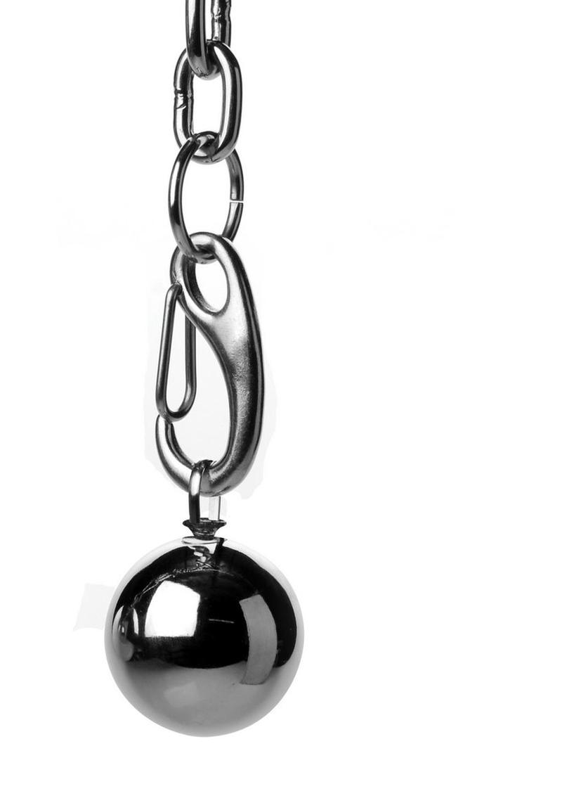 Master Series Heavy Hitch Ball Stretcher Hook with Weights - Metal/Silver