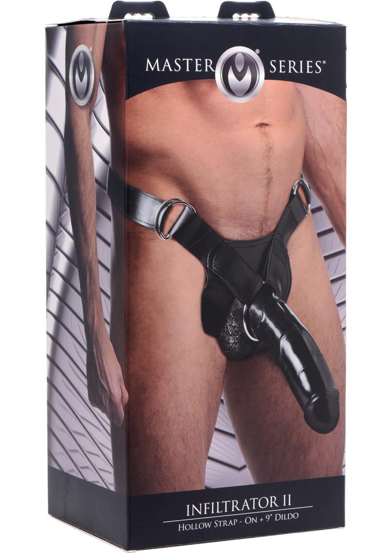 Master Series Infiltrator II Hollow Strap-On + 9in Dildo