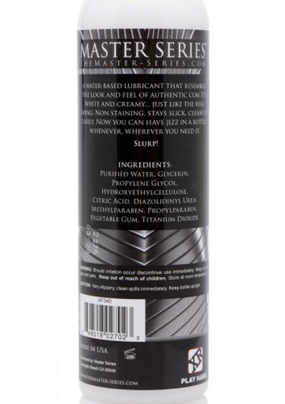 Master Series Jizz Unscented Water Based Lubricant - 8oz