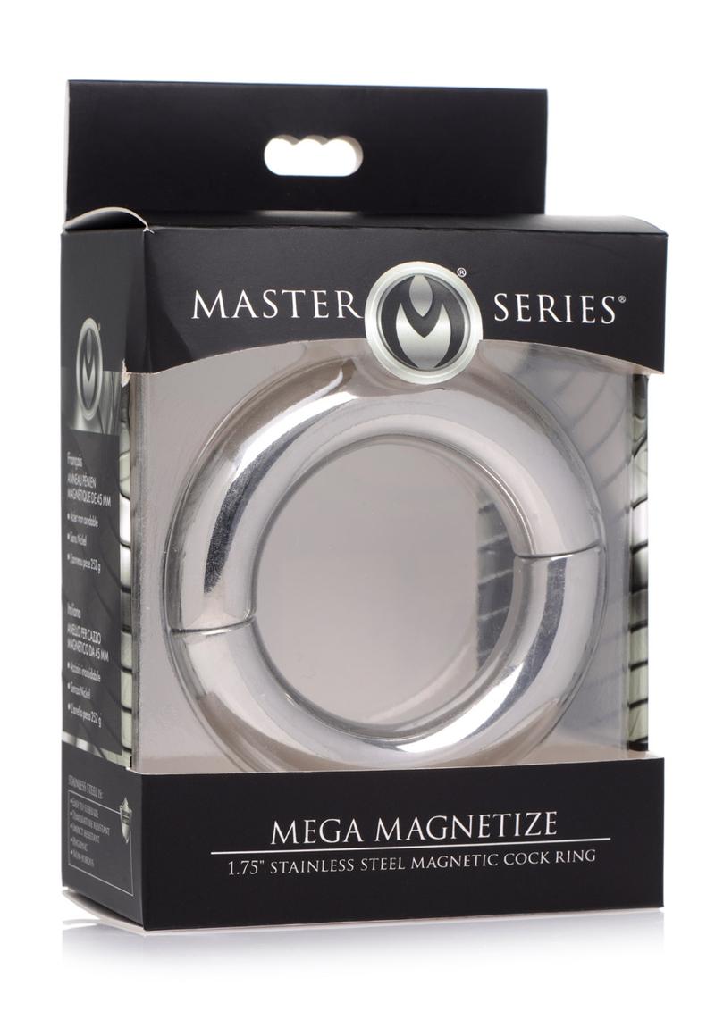 Master Series Mega Magnetize Stainless Steel Cock Ring