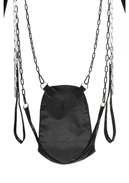 Master Series Nylon Sex Sling - Black