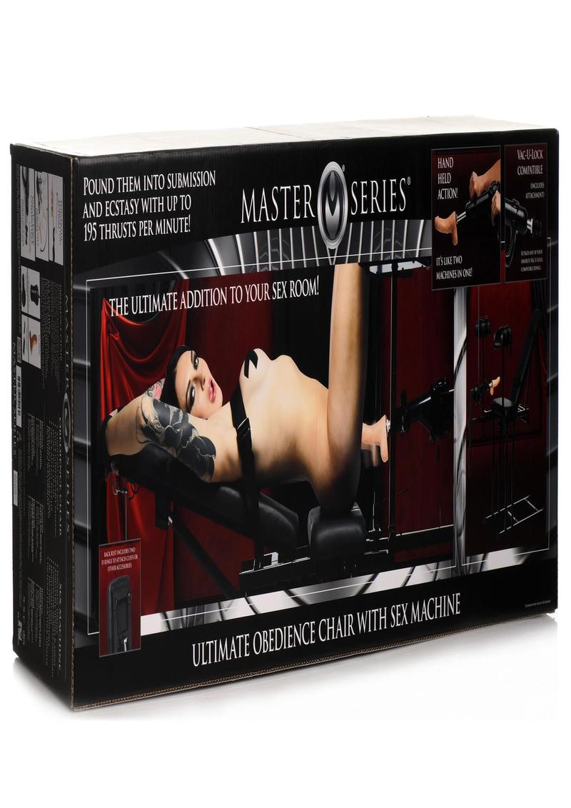 Master Series Obedience Chair with Sex Machine