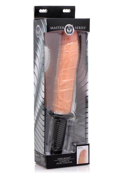 Master Series Onslaught XL Vibrating 9in Dildo Thruster