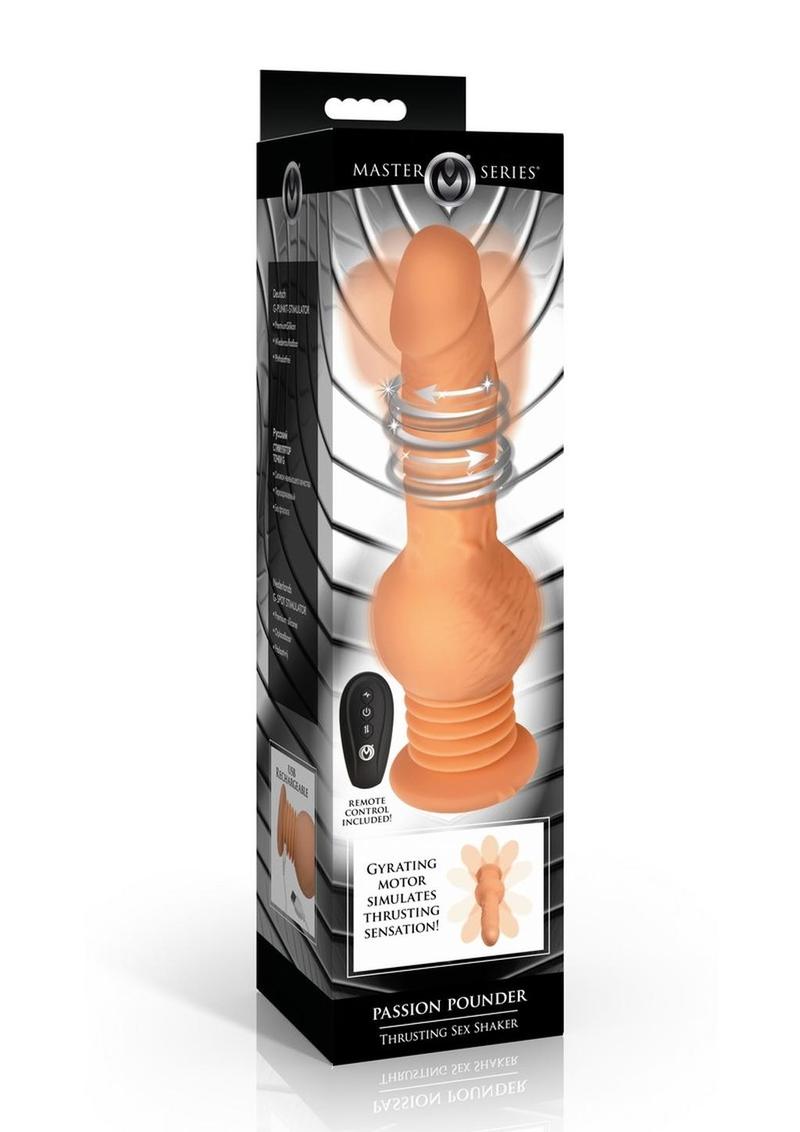 Master Series Passion Pounder Thrusting Sex Shaker Rechargeable Silicone Vibrator