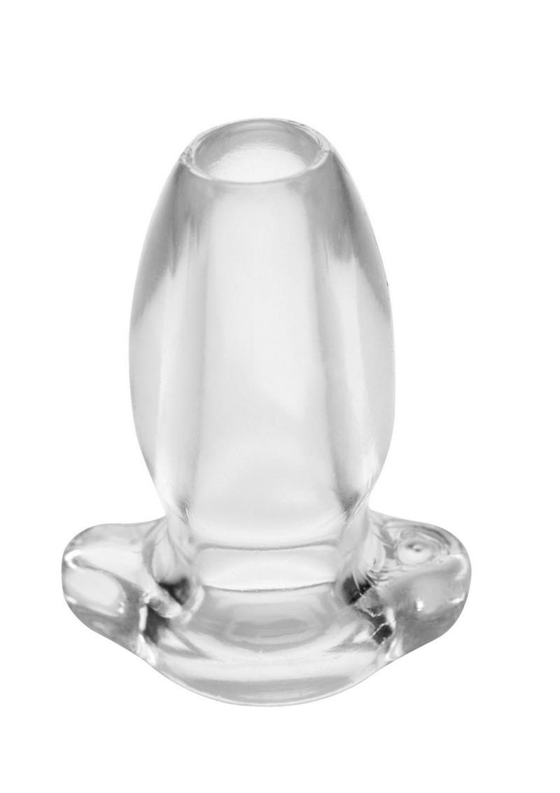 Master Series Peephole Clear Hollow Anal Plug - Clear - Small