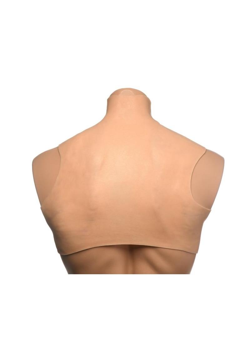 Master Series Perky Pair G-Cup Silicone Wearable Breast - Vanilla