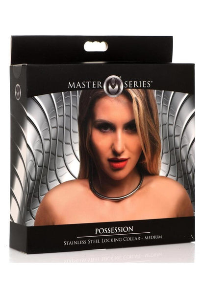 Master Series - Possession Stainless Steel Locking Collar - Metal - Medium