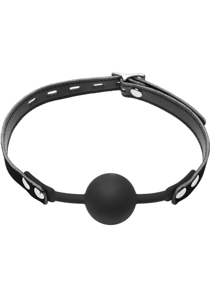 Master Series Premium Hush Locking Silicone Comfort Ball Gag