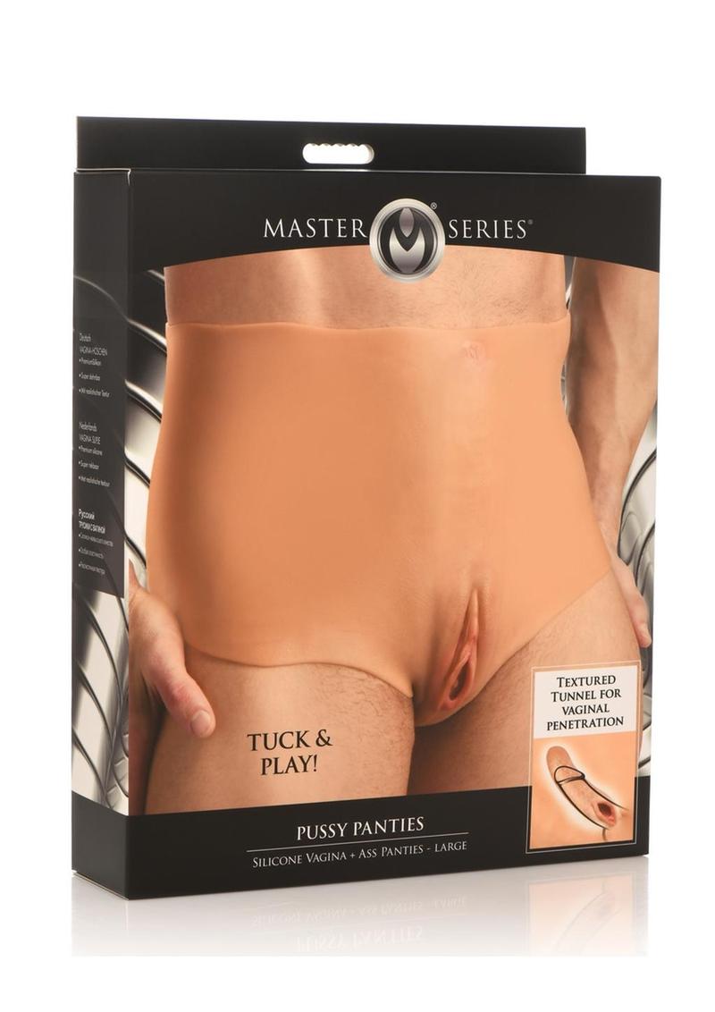 Master Series Pussy Panties Silicone Wearable Vagina/Ass Panties